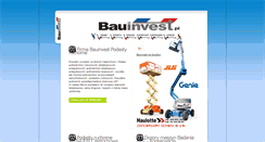 Desktop Screenshot of bauinvest.pl