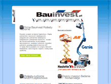 Tablet Screenshot of bauinvest.pl